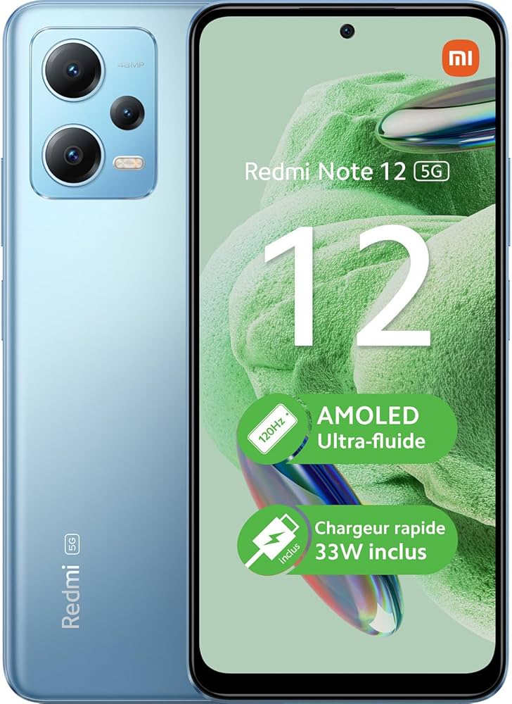 Redmi Note 12 5G 8GB 256GB - Ice Blue Redmi Note 12 5G 8GB 256GB - Ice Blue